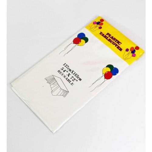 New Household Items White Disposable tablecloth Household Items wedding Party Tablecloth Disposable Plastic tablecloth