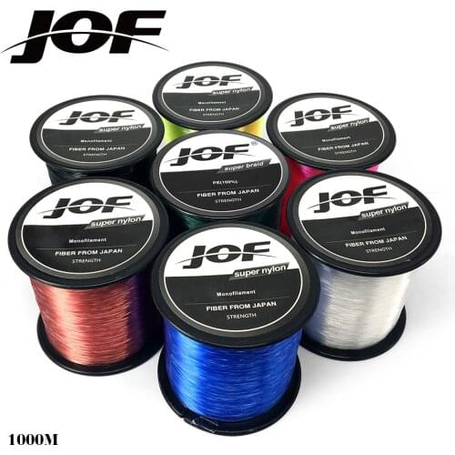 1000M Nylon Fishing Line Monofilament Mono Carp Fishing Wire 4 8 12 15 19 22 28