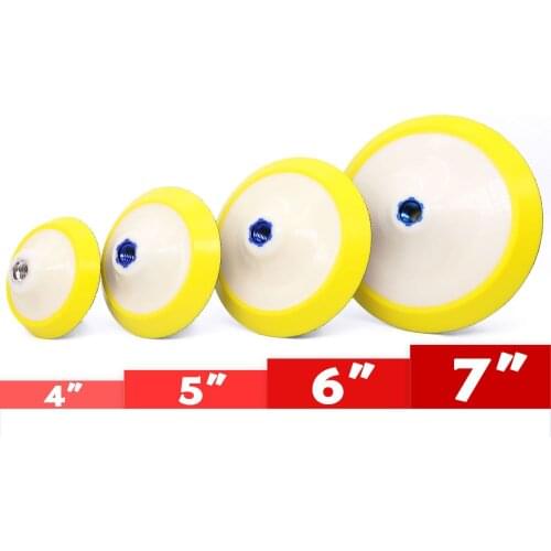 4"/5"/6"/7" Plastic Backing Pad Car Wax Sanding Pad Hook & Loop Sander Backer Plate For Angle Grinder Dual Action Car Polishing