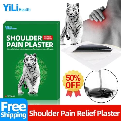 Neck Shoulder Pain Relief White Tiger Medical Plaster Patch Treatment Rheumatism Arthritis Shoulder Periarthritis AnalgesicPatch