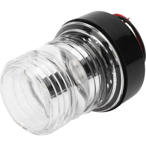 Durable Yacht Anchor Light LED Safety Round 360° Navigation Lamp Super Bright Safety 12-24V White Signal Lights Lighting