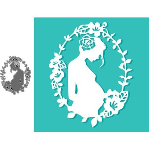 Pregnant Mothers Day Craft Paper Dies Cut Diy Handmade Mold Scrapbook For Card Making Stencils New Embossing Dies 2021