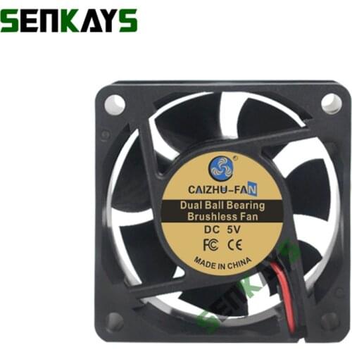 Dual Ball Bearing 60x60x25mm 6020 DC 5V 12V 24V Computer Cooler Fan 60x25mm Brushless Machine Equipment Motor Cooling Fan 2Pin