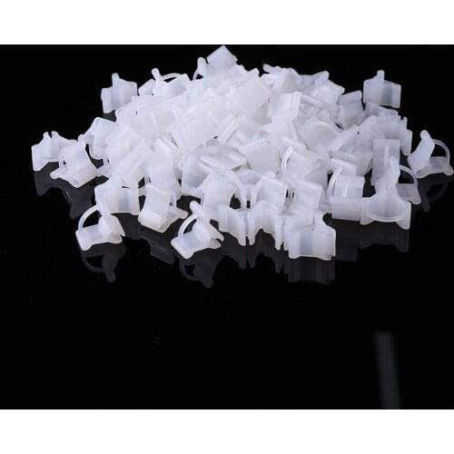 100pcs/set Garden Grafting Clips Flower Plant Vine Seedlings Grafted Branches Clip Connector Fasteners Plastic Clips Garden Tool