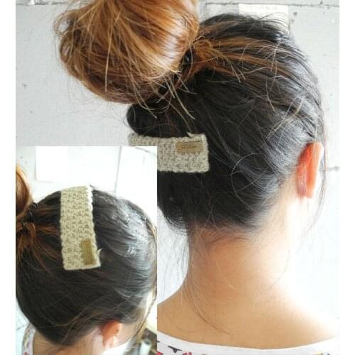 JZTOP Brand Women BB clip female Hair Barrette solid color cloth clip clip hair accessories wholesale color random