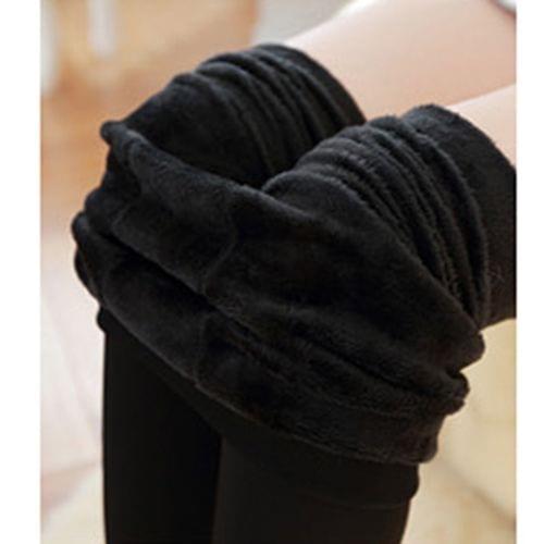 Women Leggings 2019 New Winter Solid Casual Womens Leggings Thickening Plush Warm Winter Mid Waist Pencil Leggings