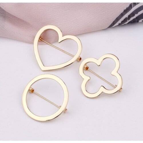 1PCS Brooch Clip Base Pins Safety Pins Brooch Blank Base DIY Jewelry Making Supplies Simple Anti-glare Brooch Fashion Brooches