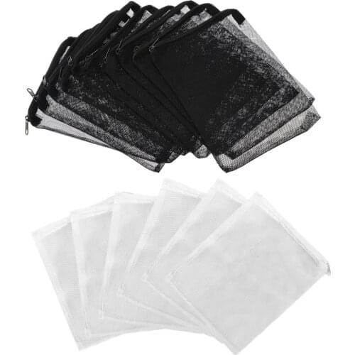10pcs Aquarium Filter Bag Reusable Nylon Media Mesh Bags For Bio Ball Active Carbon Isolation Storage Filter Net Bag 15 X 20cm