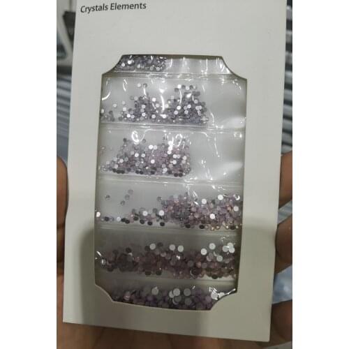 1440pcs Blue/Green/Pink/White Opal 3D Crystal Nails Art Rhinestone,Mixed 6-Size ss3-ss30 Flatback Glass Nail art Decoration