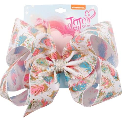 CN Hair Accessories 7" Foil Gold Father Hair Bow With Clip Pink Heart Printed Ribbon Hairbows Girl Hair Clip Kids Party Hairpins