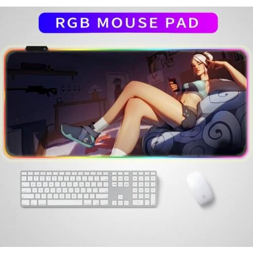 Locking mouse pad game RGB gaming mouse pad large XXL size mouse large keyboard pad computer mouse pad with backlight
