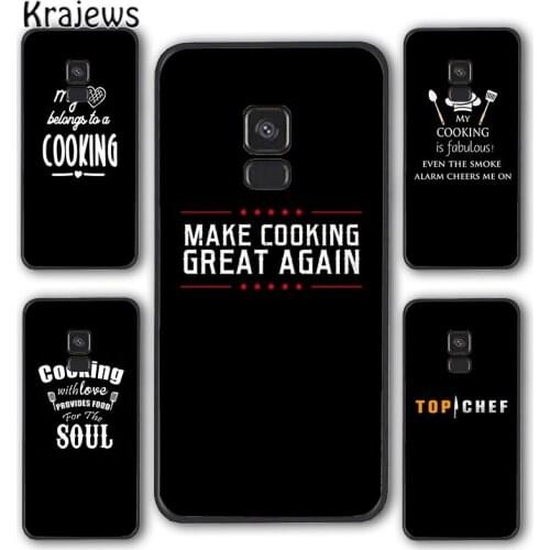 Krajews Baking Cook Chef Phone Case Cover For Samsung Galaxy S5 S6 S7 edge S8 S9 S10 E lite S20 plus ultra Note shell