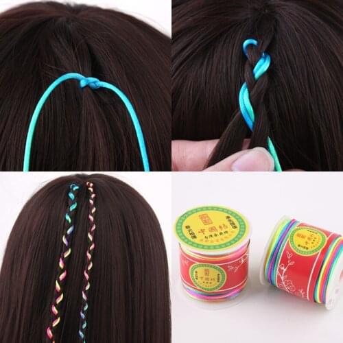 Folk style braids children color rope tie color Tousheng Yunnan has dreadlocks Dali Lijiang stage gradient color rope