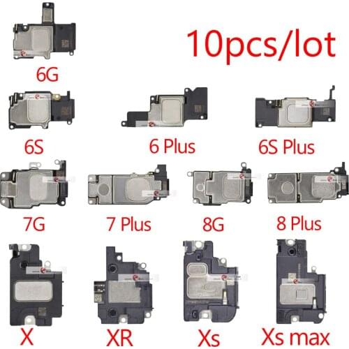 10pcs/lot LoudSpeaker FlexFor iPhone X XR Xs Max 6 6s 7 Plus 5S SE 5C 5 Loud Sound Buzzer Ringer Speaker Flex Cable