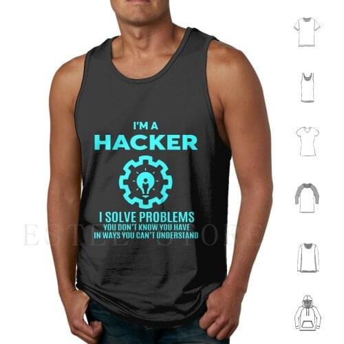 Hacker-Nice Design 2017 Tank Tops Vest Sleeveless Hacker Hacker Hacker Hacker Hacker Latest Design Hacker Popular Items