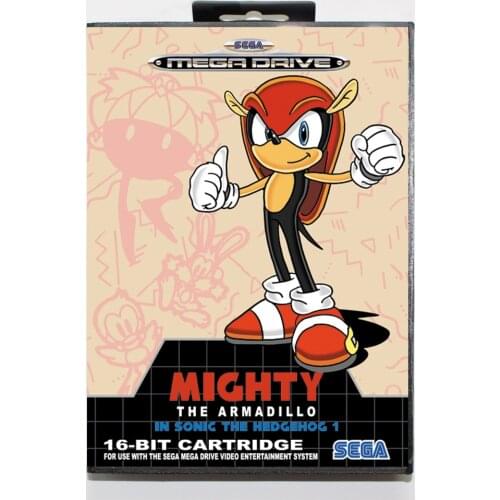 Sonic Mighty 16bit MD Game Card For Sega Mega Drive/ Genesis with Retail Box