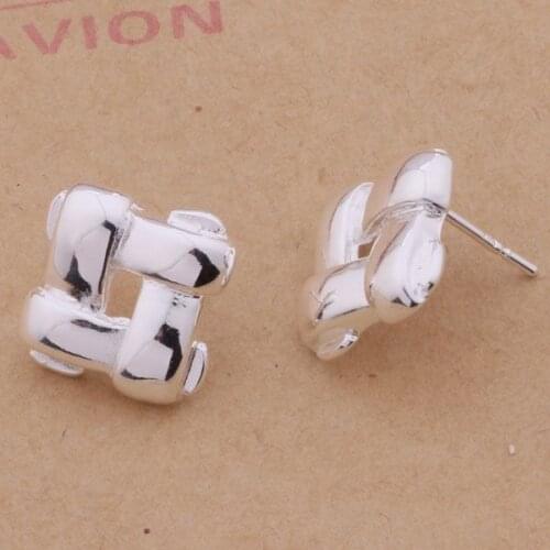 Pretty Silver Plated Earrings For Women,Wholesale Free Shipping Charm Christmas Fashion Jewelry Wonderful Object /aloajcv