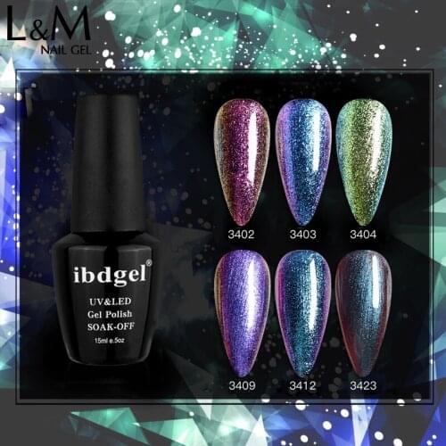 Any 3 Pcs Set Chameleon Gel Polish Color Gel Varnishes Long Lasting DIY Art Nail Gel Colors Mix (Top Coat+Base Coat+Color)