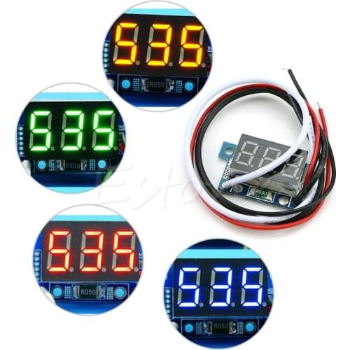 Mini LED 0-999mA DC 4-30V Digital Panel Ammeter Amp Ampere Meter With Wire Current Meters New 2020