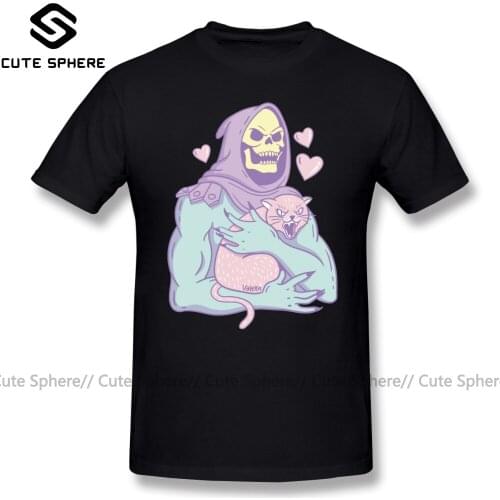 Masters Of The Universe T Shirt Skeletor S Cat T-Shirt 100 Percent Cotton 4xl Tee Shirt Printed Men Fashion Cute Tshirt