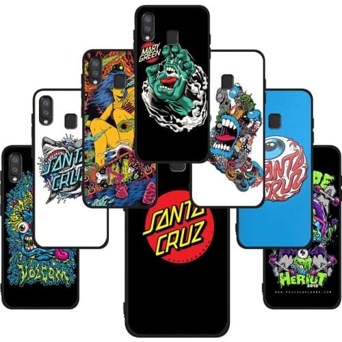 Santa Cruz Skateboards Art Soft Cases For Samsung Galaxy A71 A51 A41 A31 A20E A10 A20 A40 A50 A70 M30S M20 Black TPU Phone Case