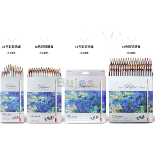 Marco 24/36/48/72 Colore Pencil Painting Set lapis de cor Non-toxic Lead-free Oily Color Pencil Writing Pen School Supplies