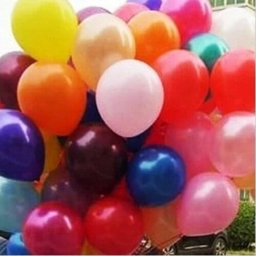2018 New Baloons Balon 200pcs 12-inch Pink Pearl Latex Balloons Inflatable Round Air Ball Wedding Happy Birthday Party Decor