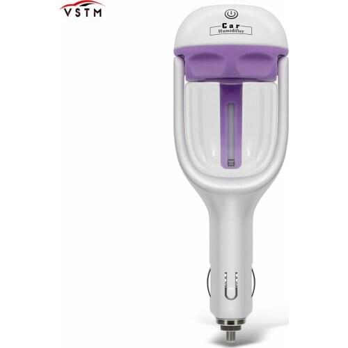 New12V Portable Auto Mist Maker Fogger 4Colors Car Humidifier Air Purifier Freshener 50ML Essential Oil Diffuser Aromatherapy DC