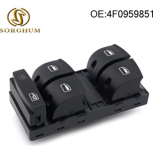 New 4F0959851F 4F0959851 F Master Power Window Switch for Audi A3 8P1 8PA 2003-2014 fit for Audi Q7 4L 2006 2007 2014 SUV