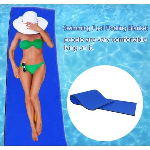 New Floating Water Pad Mat Tear-resistant 2-layer XPE Roll-up Floating Island For Swimming Pool Lake Ocean Dropship