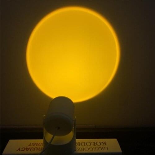 New USB Rainbow Sun Projector Atmosphere Led Night Light Home Coffe Shop Background Wall Decoration Lamp Home Decor