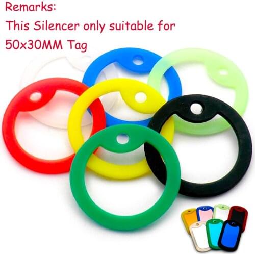 Wholesale 100Pcs Rubber Silencer For Man Military Army Dog Tag Nameplate Pendant Dog ID Tag Pet Id Tags Pet Dog Accessories