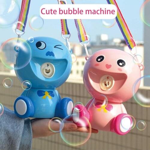 Bubble Machine With Lights Music Automatic Bubble Blower Toy Childrens Electric Bubble Blowing Machine Outdoor Music Toy Gift