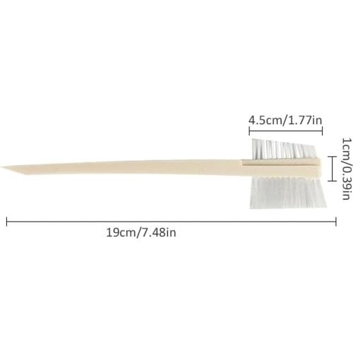 Auto Car Engine Brush Double-sided Long Handle Wheel Steel Ring Tire Brush Window Brush Gap Cleaning Tools Accessories