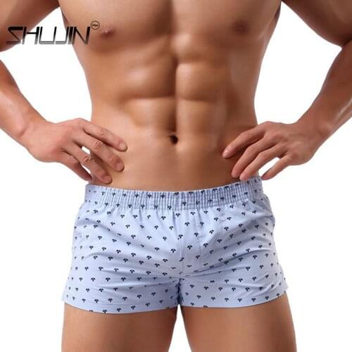 Mens Printed Shorts Swim Casual Shorts Elasticized Waist Boxer Underwear Men Arrow Pants Elasticized Waistband Underwear