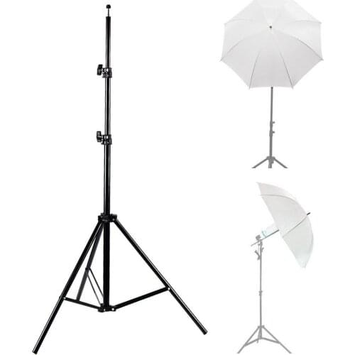 195cm/6'4" Fold Tripod Light Stand for Photo Studio Softbox Video Flash Umbrellas Reflector Lighting