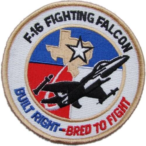 US UNITED STATES USAF F-16 FIGHTING FALCON EMBROIDERED PATCH