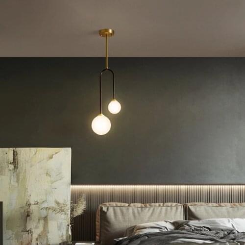 Modern simplicity LED Ceiling Lights Grass Lampshade for Living room Bedroom Copper boby indoor plafond Lamp flush mount