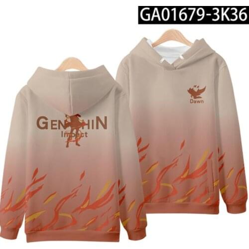 Genshin Impact 3D Cosplay Hoodies Sweatshirts Men and Women Genshin Impact 3D Print Causal Anime Pullovers Tracksuit