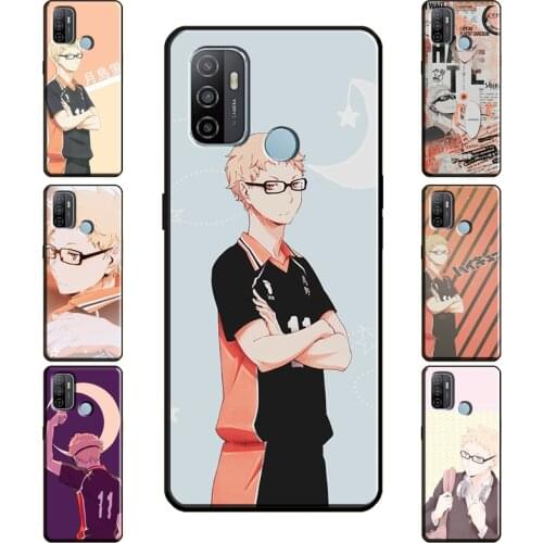 Tsukishima Kei Haikyuu Anime Phone Case For OPPO A91 A83 A15 A31 A53 A5 A9 2020 A1K A3S A5S A52 A72 A92 Reno 2 Z 4 Pro