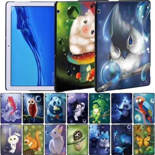 For Huawei MediaPad T5 10 10.1 Inch/MediaPad T3 8.0/T3 10 9.6 Inch Tablet PC Ultra-thin Back Cover Protective Cover+ Stylus