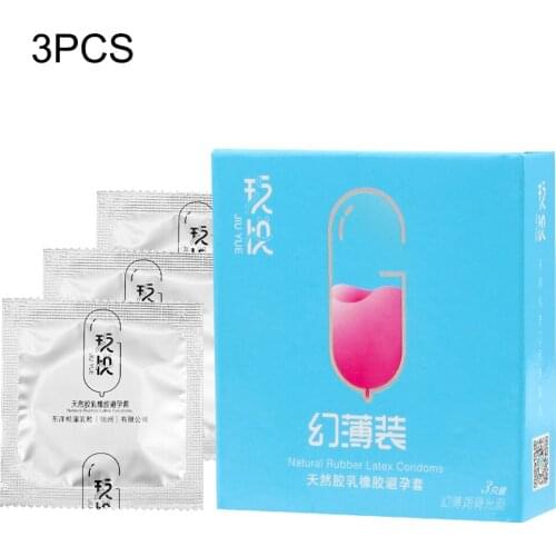 Natural Latex Ultra Thin Condoms Intimate Goods Sex Toys Large Oil Lubricated Condom 3 Pieces/Box For Men Penis Contraception