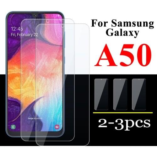 2-3 PCS Case On Galaxy A50 Protective Glass For Samsung A 50 Cover Samsyng Galaxya50 Screen Protector 50A Tempered Samsun Armor