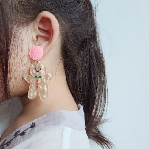 Earring For Women Resin Drop Custom Made Handmade Cute Girls Gift Cookies Macaron Cake Food Donuts