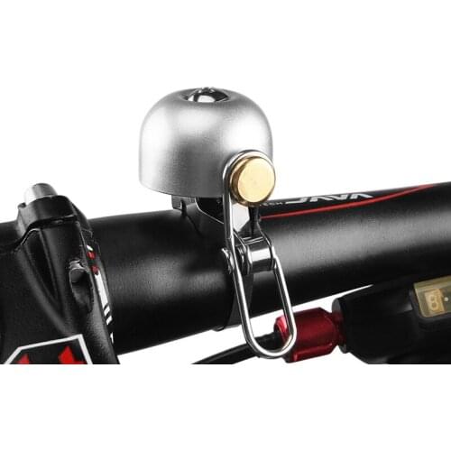 Bicycle Bell Retro Stainless Steel Bike Ringer MTB Road Bike Horn Handlebar Bicycle Ring Loud Sound Cycling Bell Alarm Accessory