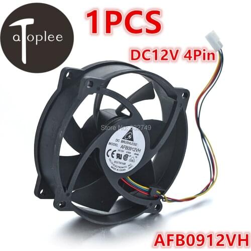 1PCS DC12V 0.6A 4Pin Brushless Fan Fire-retardant Material 92*92*25mm For Cooling CPU Computer Cooler Fan