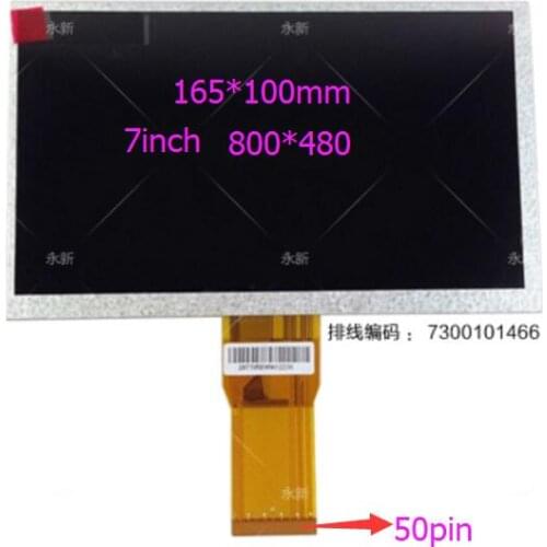 Within 7 inch tablet PC screen 50pin 800*480 7300130409 7300101466 E231732 1465 LCD screen
