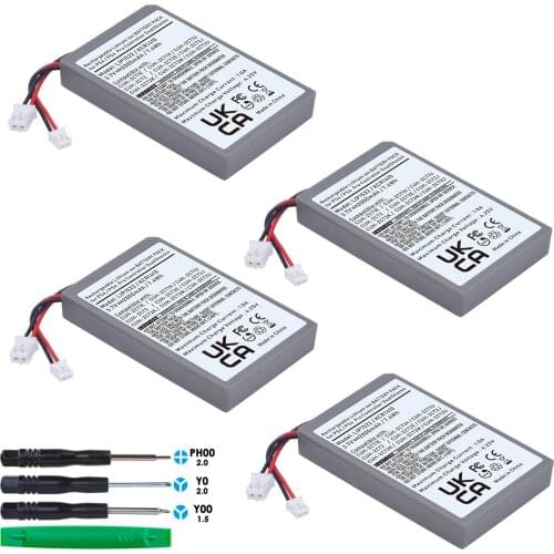 4pc 3.7V 2000mAh Battery for Sony PS4 Pro Slim LIP1522 Bluetooth Wireless Controller First Second Generation PS4 Playstation