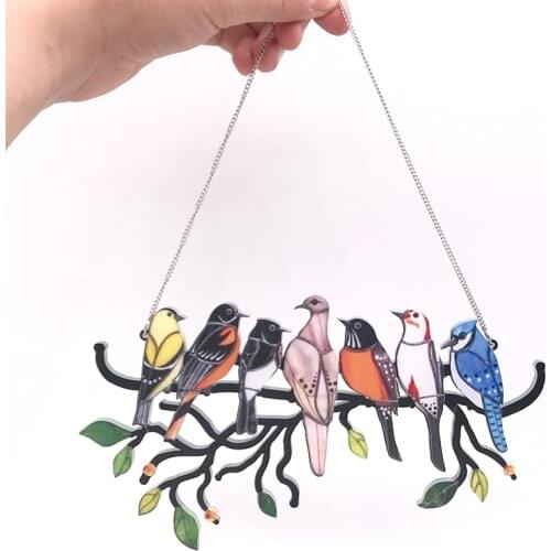 Acrylic Bird Room decoration Window Hangings Wall Hanging Birds Decor Accessories Scandinavian