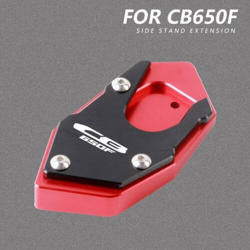 CB 650F For HONDA CB650F 2014 2015 2016 2017 2018 Motorcycle Accessories Kickstand Foot Side Stand Extension Pad Support Plate